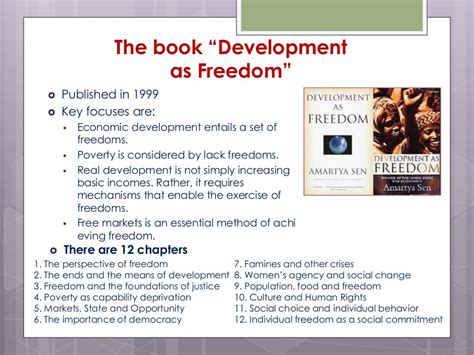 Amartya Sen "Development as Freedom"