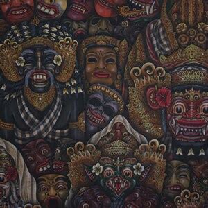 Barong Painting Traditional Art Bali Painting Original - Etsy