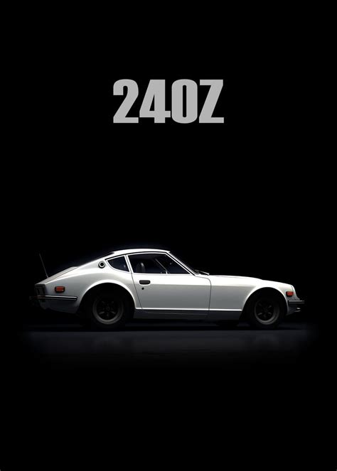 '240z JDM Classic Cars' Poster, picture, metal print, paint by Masje ...