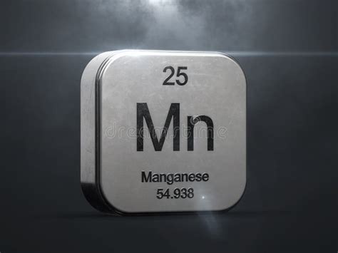 Manganese Element from the Periodic Table Stock Illustration ...