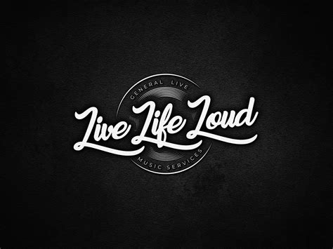 "Live Life Loud" Logo Design by Maria Fatovskay on Dribbble