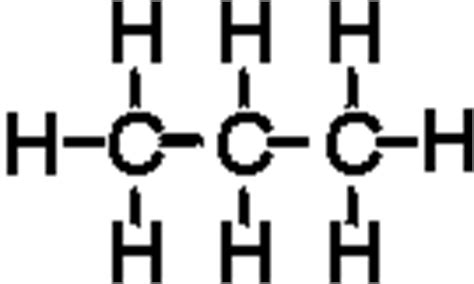 Propane Molecule (C3H8): Structure