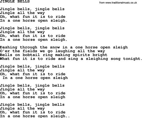 testo jingle bell - 28 images - jingle bell rock lyrics ideas, jingle bells lyrics, the gallery ...