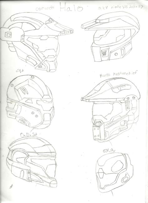 Halo helmet Sets by predatorog2 on DeviantArt