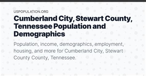 Cumberland City, Stewart County, Tennessee Population | Income ...