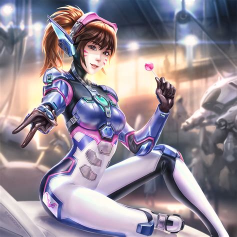 ArtStation - D.VA from Overwatch 2 (Human Art)