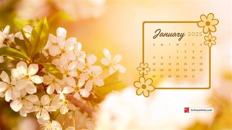 2025 Calendar January 2025 Wallpaper For Laptop - Veda Allegra