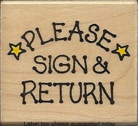 Please Sign And Return Stars Wood Mounted by CasablancaLily