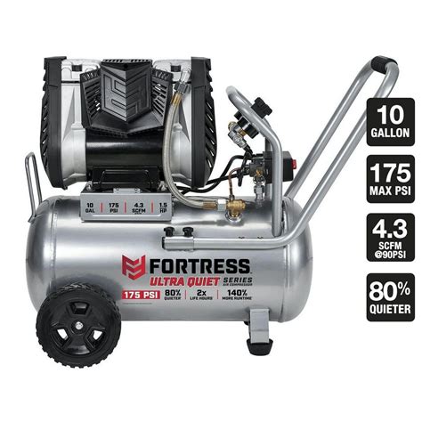 Coupons for FORTRESS 10 Gallon 175 PSI Ultra Quiet Horizontal Shop/Auto ...