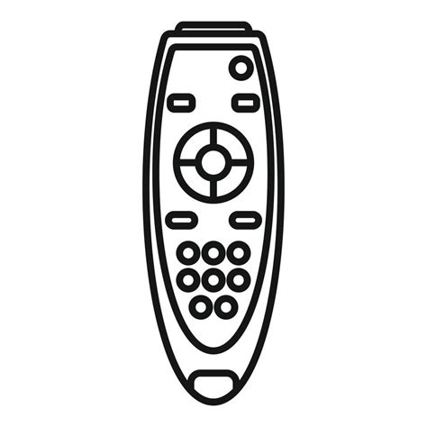 Television remote control icon, outline style 14650714 Vector Art at ...