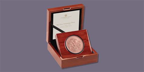 The Royal Mint introduces the Five-Sovereign Piece as the final coin in ...