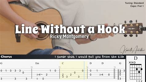 Line Without a Hook - Ricky Montgomery | Fingerstyle Guitar | TAB + Chords + Lyrics - YouTube