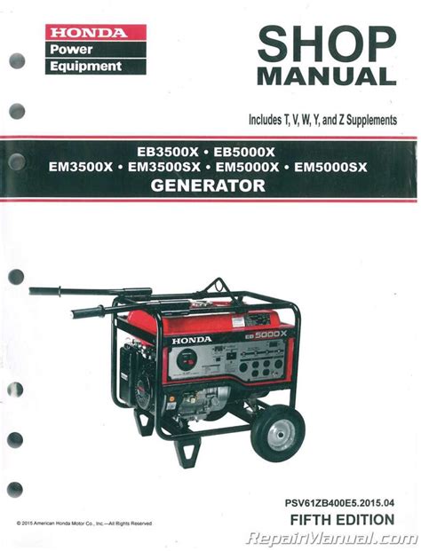 Honda Generator Manuals - Repair Manuals Online