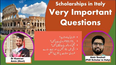 Scholarships in Italy: Frequently Asked Questions - YouTube