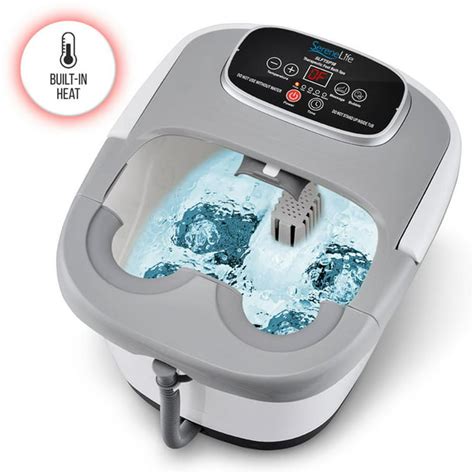 SereneLife SLFTSP18 - Therapeutic Foot Massager - Hydrotherapy Spa Foot Bath with Vibration ...