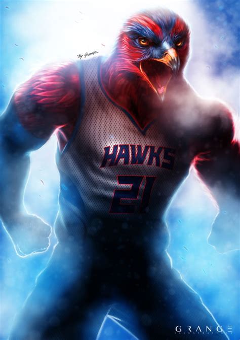 Atlanta Hawks | Mascot Fan Art | Atlanta hawks, Fan art, Nba updates