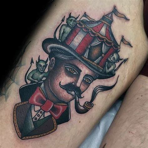 60 Circus Tattoos For Men - Entertaining Design Ideas