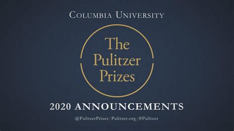 Announcement of the 2020 Pulitzer Prize Winners – ICMGLT