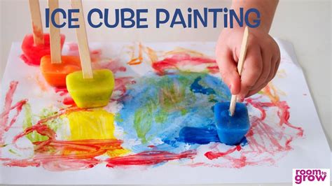 Pin by Roxanne on Arts and Crafts | Ice cube painting, Colored ice cubes, Process art preschool