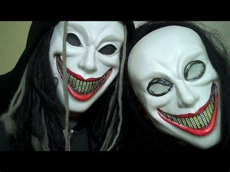 masks are so freaky but in the dark they are 1000% times more scary ...