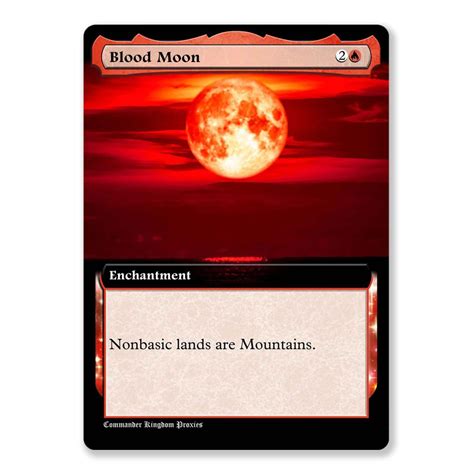 Blood Moon | Box Topper Custom MTG Proxy Card - Print MTG