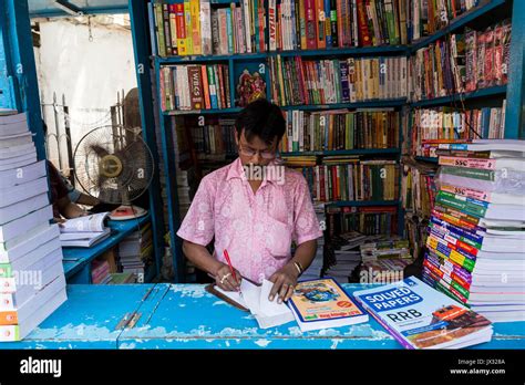 Bookseller. The Old Book Market, College Street Boi Para, Kolkata, West ...