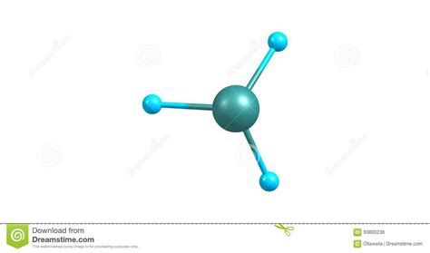 Arsine Molecular Structure Isolated on White Stock Illustration ...