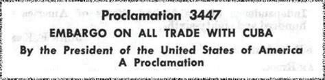 Cuba Embargoed: U.S. Trade Sanctions Turn Sixty | National Security Archive