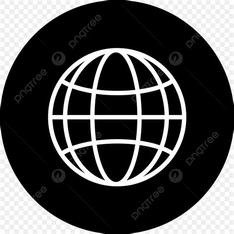 Black And White Globe Clip Art