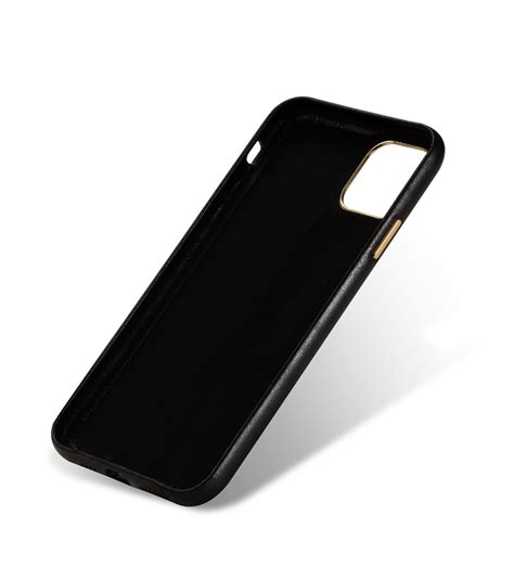 Lambskin Texture Four-Corner Full Coverage Leather + Metal Protective ...