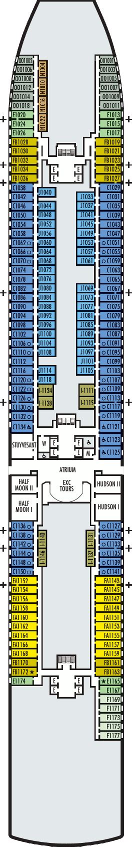 Koningsdam Deck Plans- Holland America Line Koningsdam Cruises ...