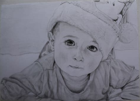 Portrait d'une petite fille aux crayons : Dessins par mylittlepearl | Dessin, Dessin visage ...