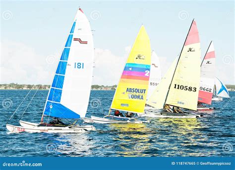 Children Sailing Competition in Dinghies. Editorial Image - Image of ...