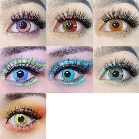 Anime cosplay Violet colored contact lenses for cosplay