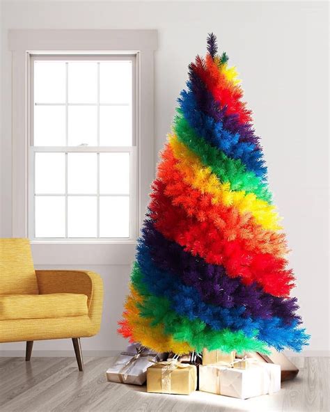 We’re all smiles looking at this rainbow colored tree from @treetopia over on @designmilkevery ...