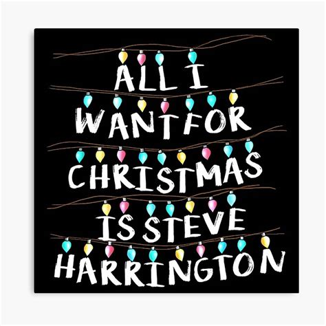 Christmas Thing Stranger Things – Poster - Canvas Print - Wooden ...