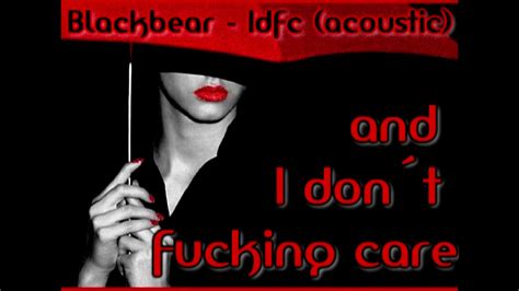 Blackbear - Idfc [acoustic)[Lyrics on screen] - YouTube