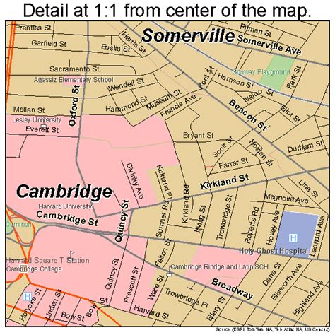 Cambridge Massachusetts Street Map 2511000