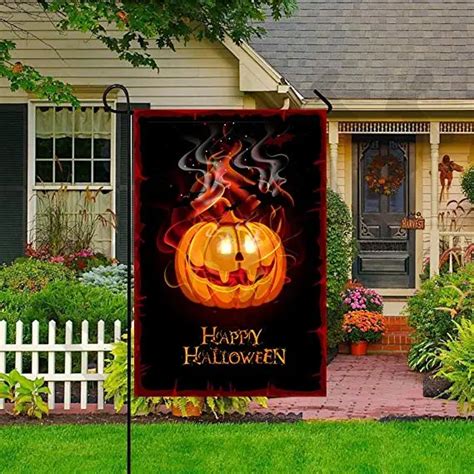 Garden Flag Double Sided Polyester Happy Halloween Decor Yard Flag 12"X18" -in Flags, Banners ...