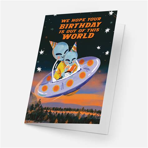 Aliens Birthday Card – Hazy Dell Press