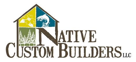 the logo for native custom builder's, which is located in front of a white background