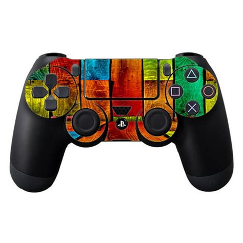 Skins Decals For Ps4 Playstation 4 Controller / Colorful Wood Pattern ...