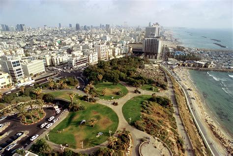 View Of Independence Park And Beach, Tel-aviv, Israel Photograph by ...