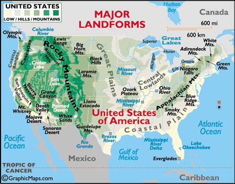 Landforms Of The United States Worksheets - Worksheets Master