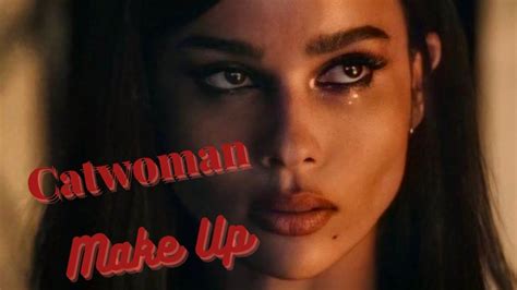 Zoe Kravitz Catwoman / The Batman Inspired Make up - YouTube