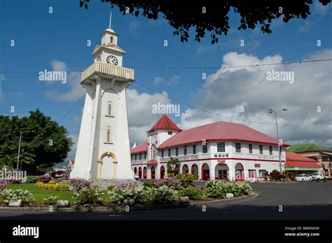 Apia Clock Tower, Apia, Upola Island, Samoa Stock Photo - Alamy