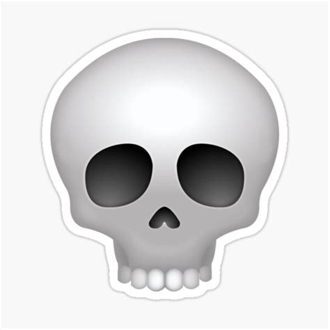 "Skull Apple Emoji " Sticker for Sale by AB-BRAND | Redbubble