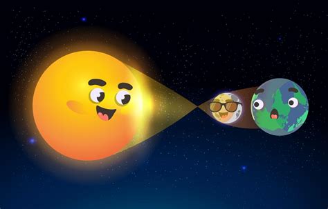 Funny Solar Eclipse 2823373 Vector Art at Vecteezy