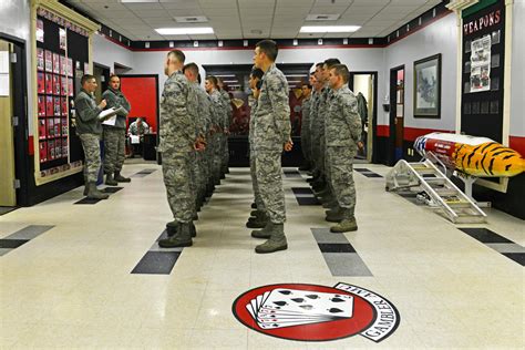 Tactical aircraft maintainers inspect F-16s