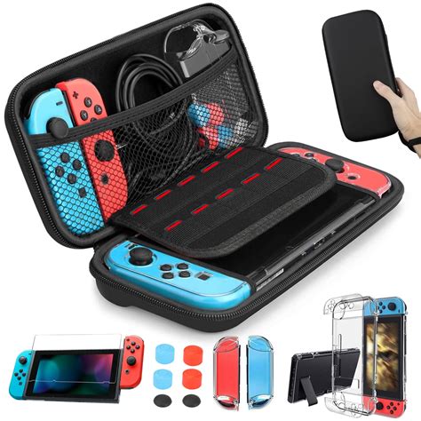 Travel Carrying Case Bag for Nintendo Switch Console, TSV 14in1 Switch ...